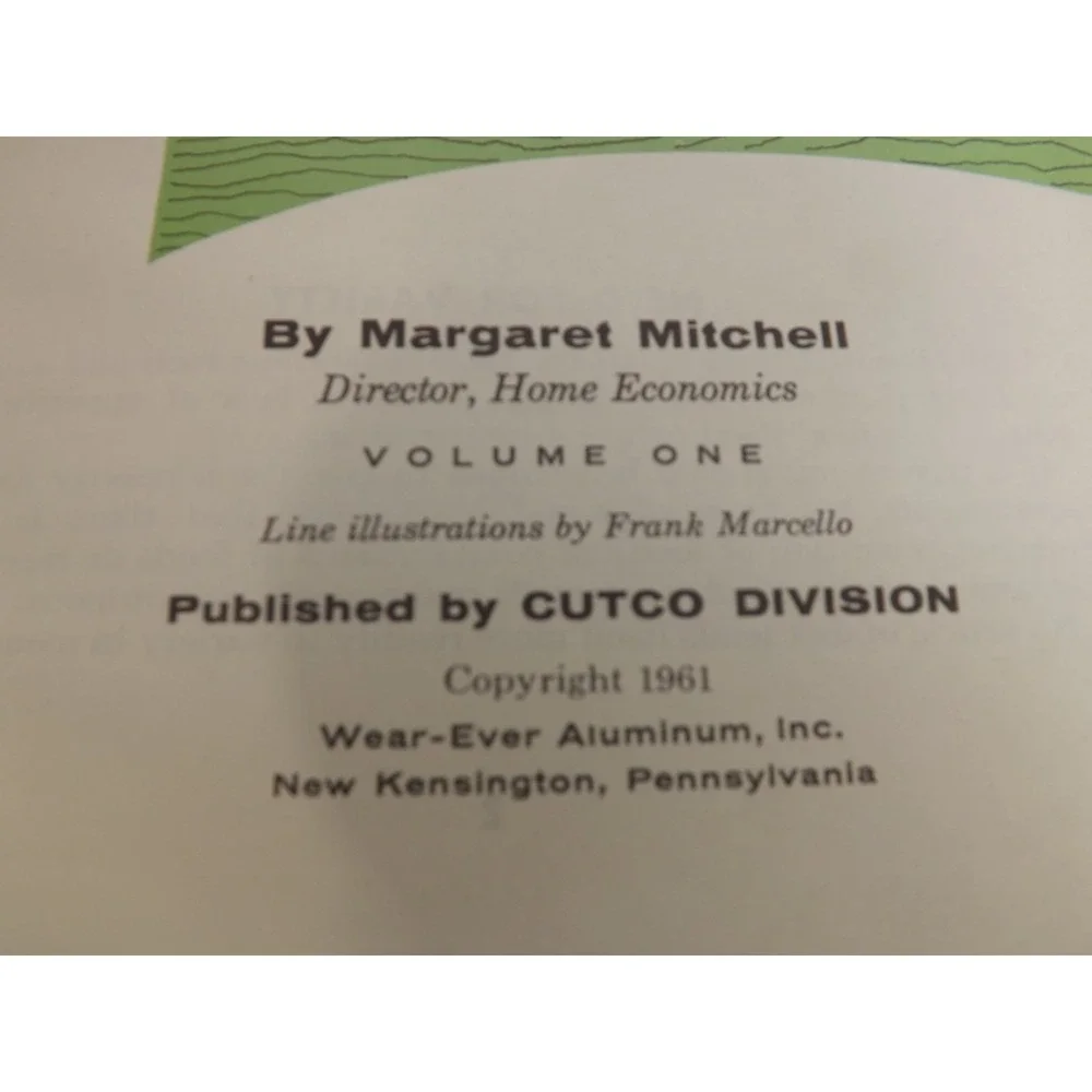 Cutco Cookbook Worlds Finest Cutlery 1961 Margaret Mitchell Hardcover Vintage